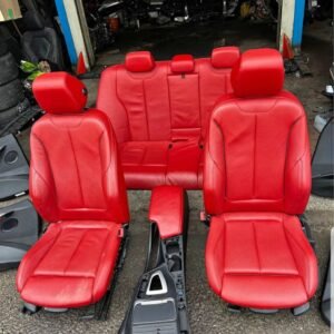 BME 3 Series F30 2015 red m sport leather seats with door cards