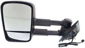 Towing Mirror Manual Folding Heated – Driver Side, Power Glass, In-housing Signal Light, With Blind Spot Corner Glass, Textured Black