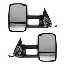 Towing Mirror Manual Folding Heated – Passenger Side, Power Glass, With Blind Spot Corner Glass, Textured Black